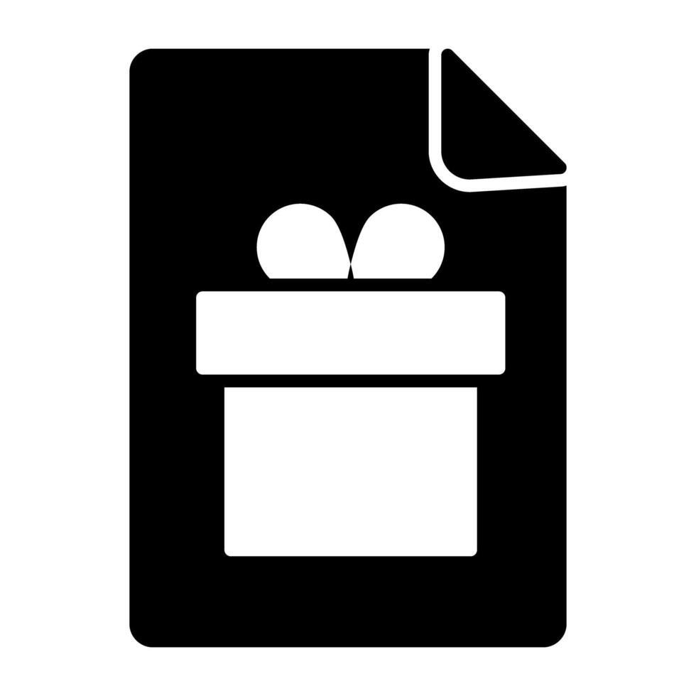 un editable diseño icono de regalo papel vector
