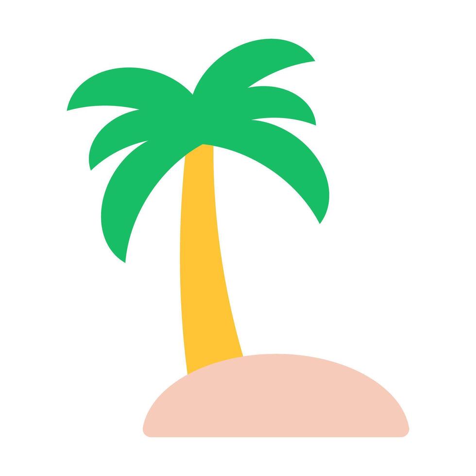 An icon design of coconut tree vector