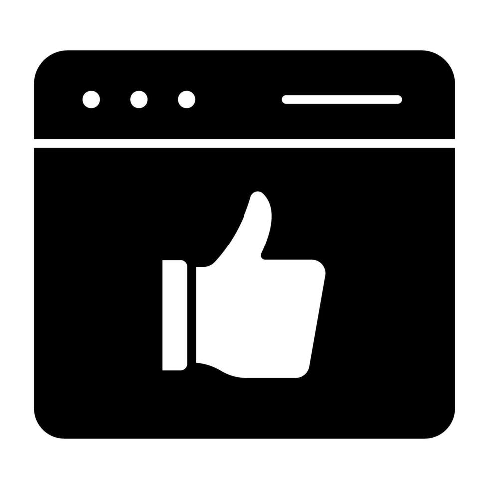 A modern design icon of web feedback vector