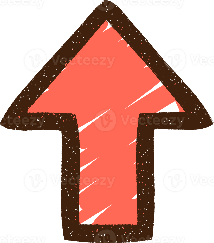 Pointing Arrow Chalk Drawing png