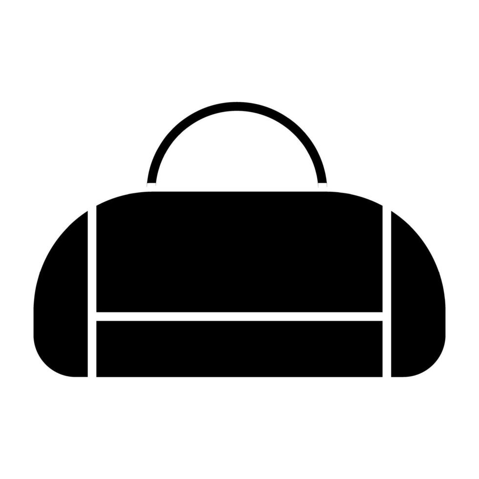 Duffle bag icon in modern design vector