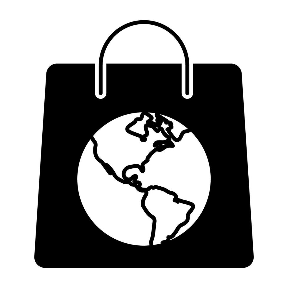 A perfect design icon of global shopping vector