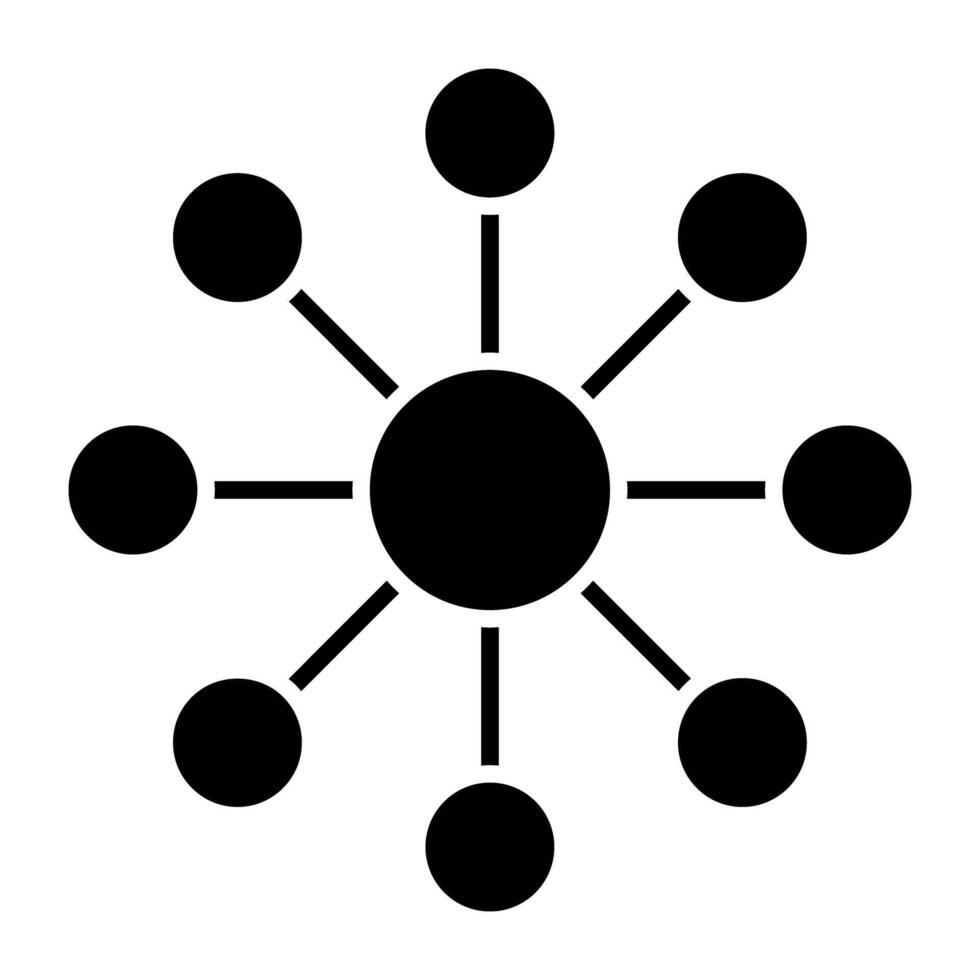 A perfect design icon of nodes vector
