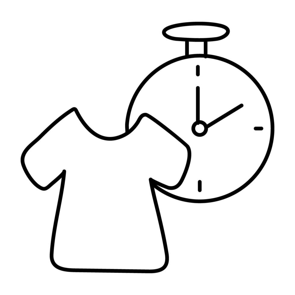 Premium design icon of shopping time vector