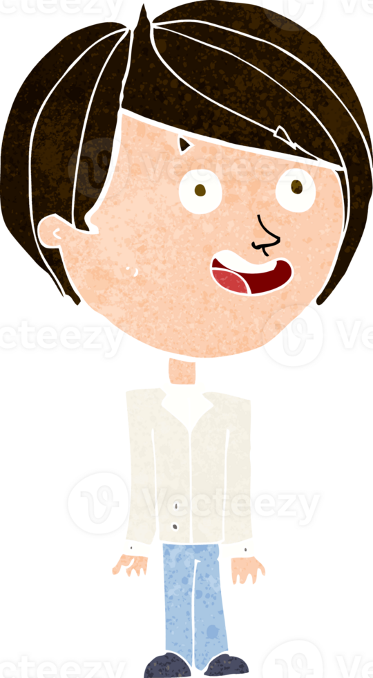cartoon happy surprised boy png