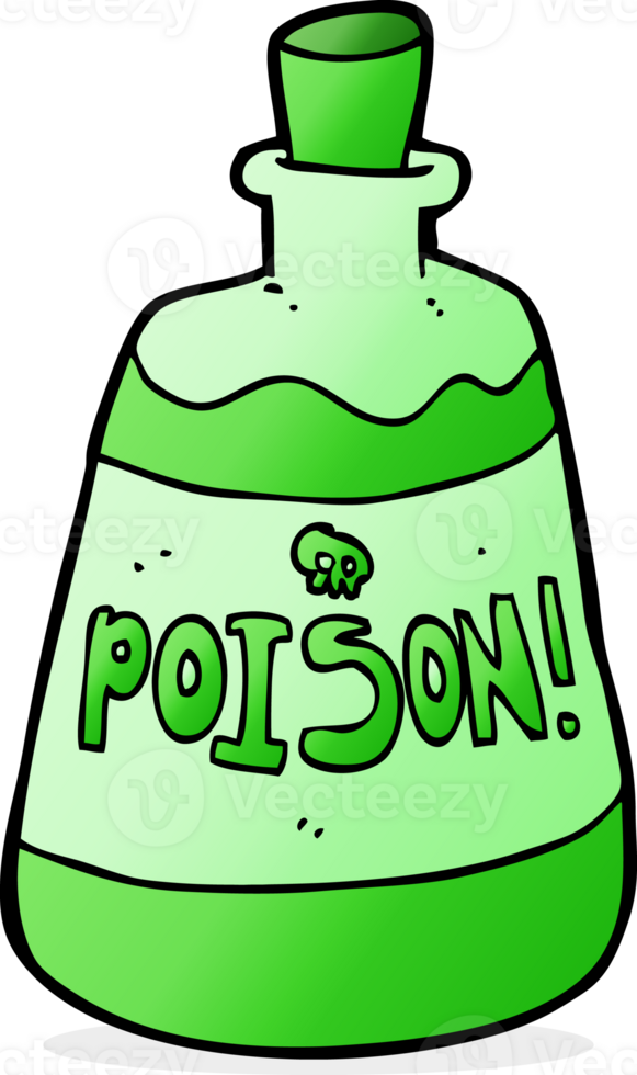 cartoon bottle of poison png