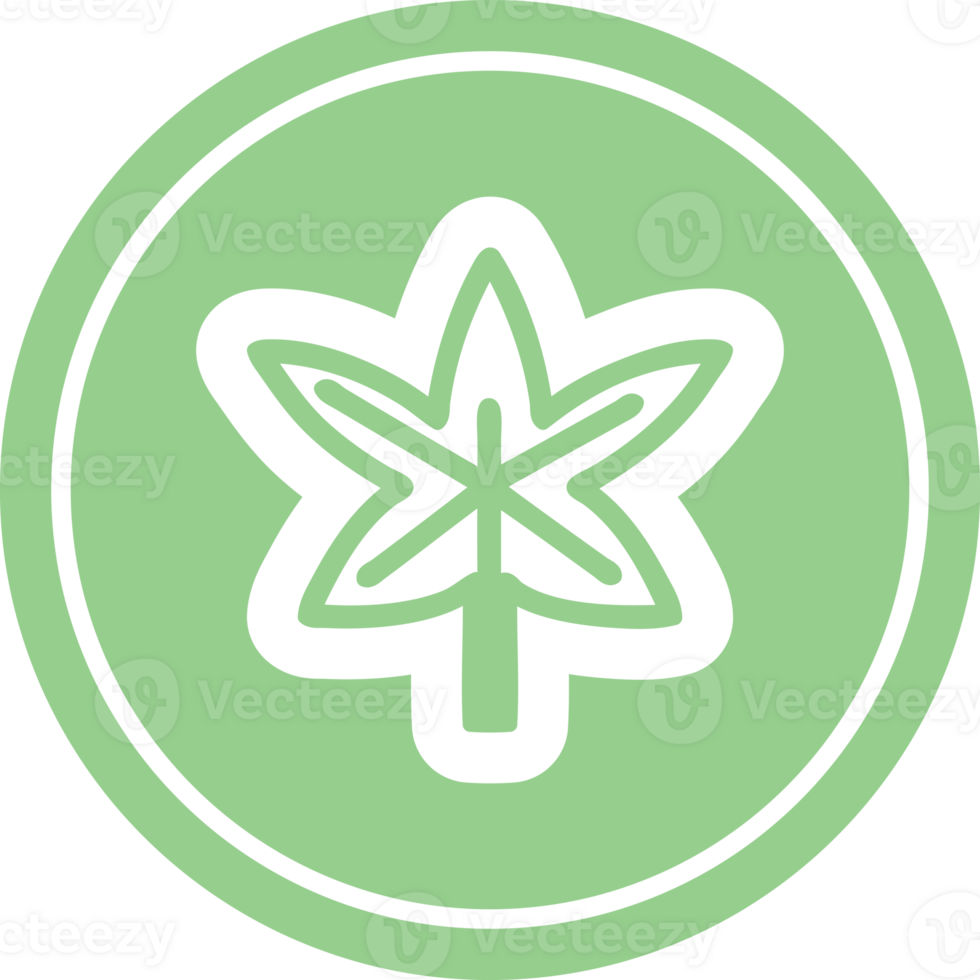 marijuana leaf circular icon symbol png