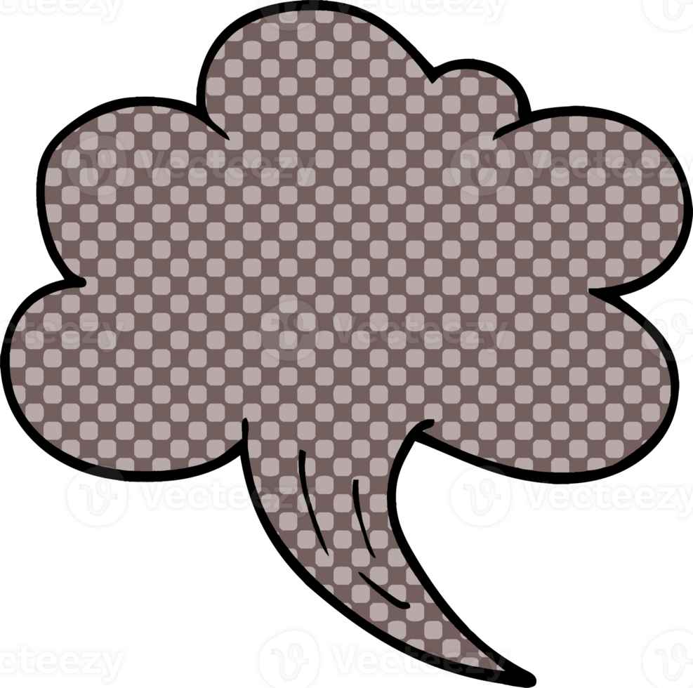 cartoon doodle whooshing cloud png