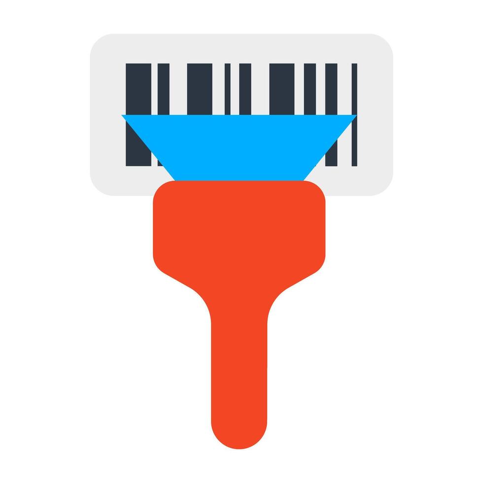 A colorful design icon of barcode scanner vector