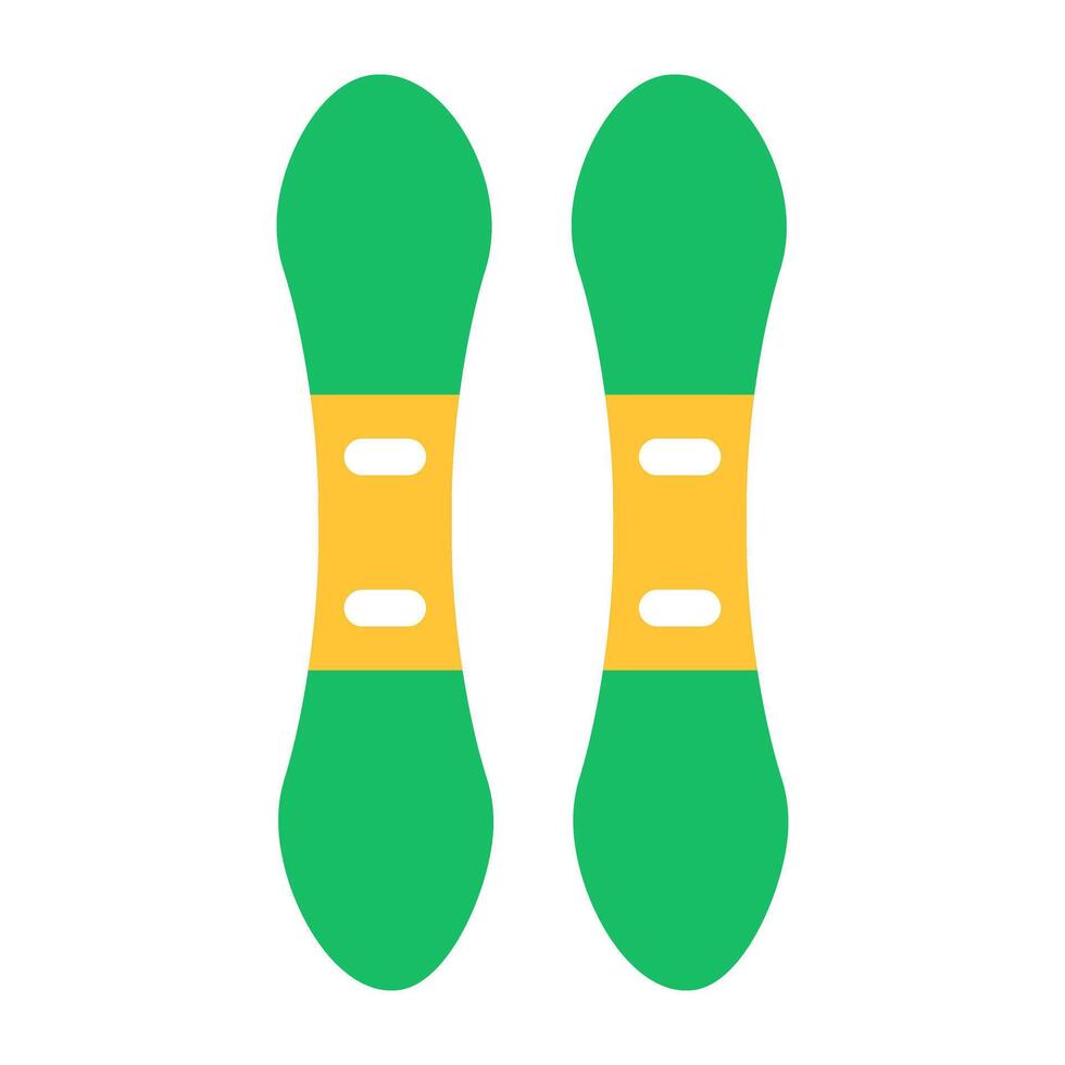 Trendy vector design of snowboard