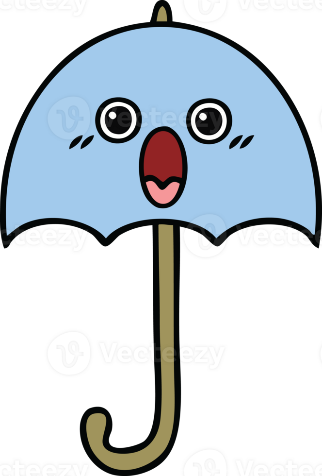 cute cartoon of a umbrella png