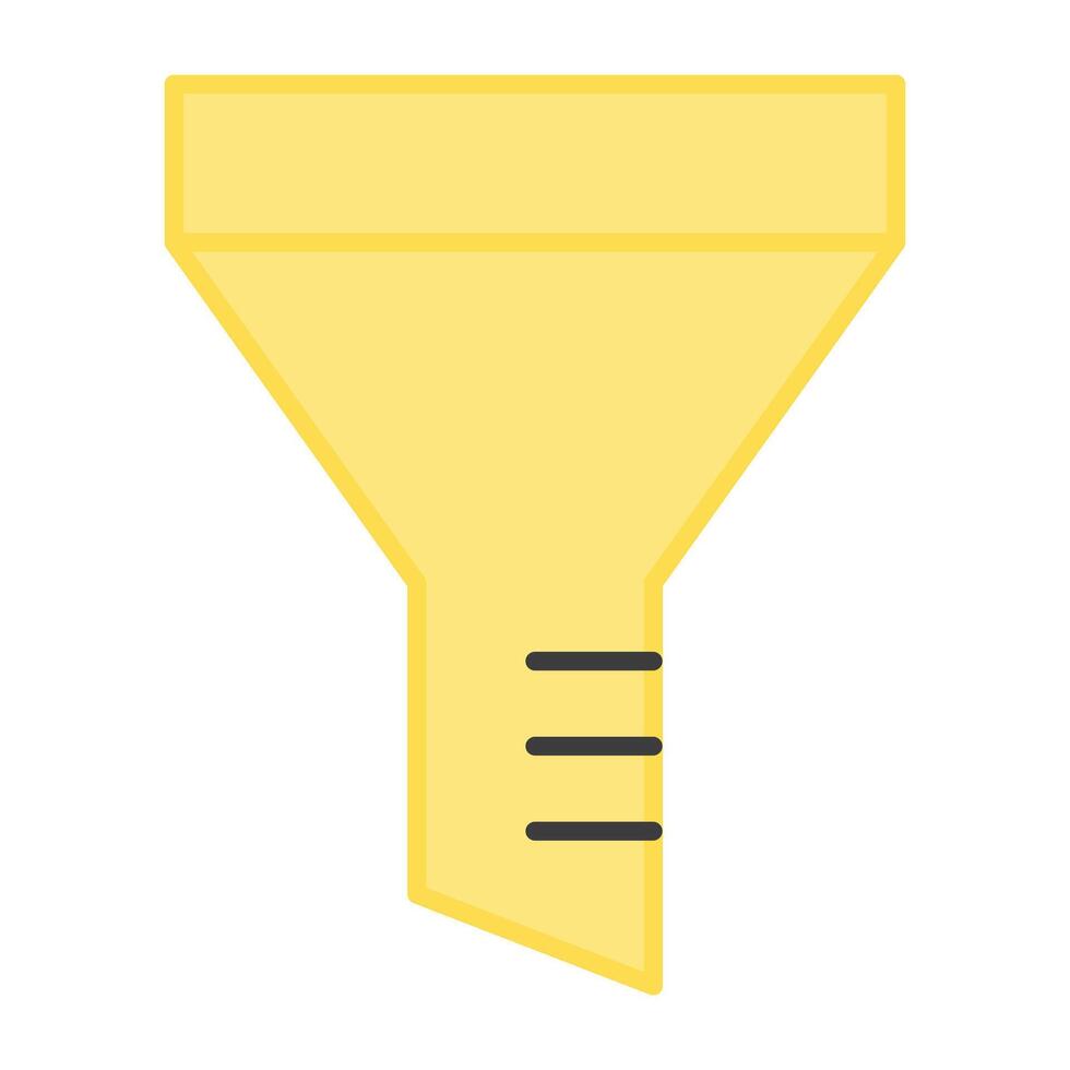 A modern design icon of funnel vector