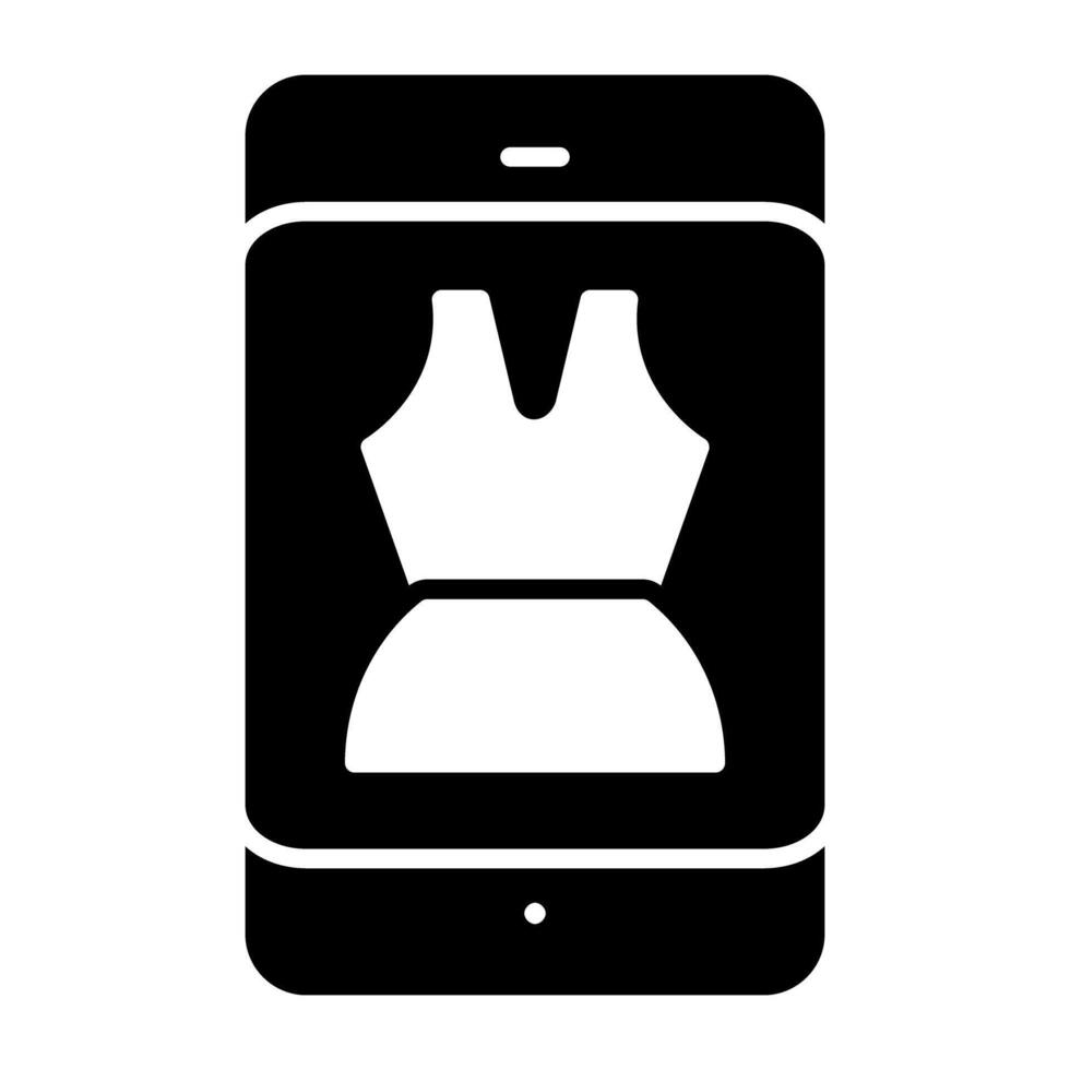 de moda diseño icono comprar vestido vector