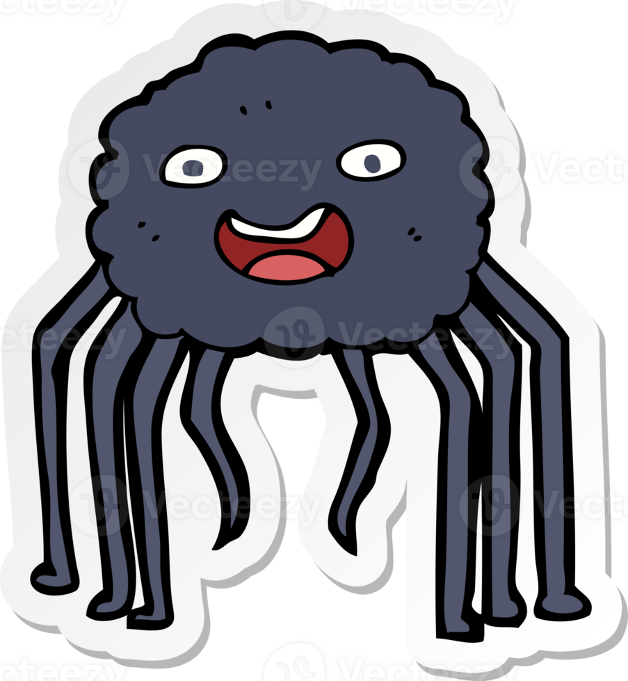 sticker of a cartoon spider png