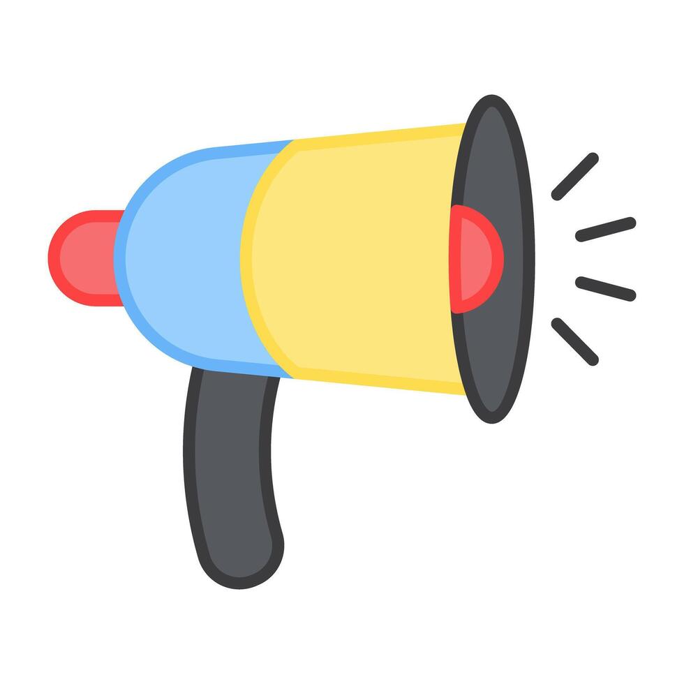 A creative design icon of megaphone vector