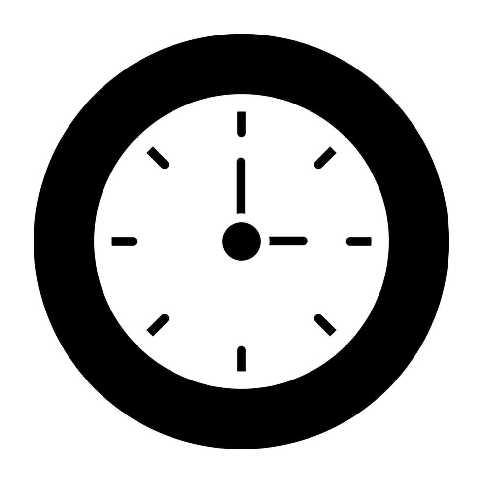 A premium download icon of wall clock vector