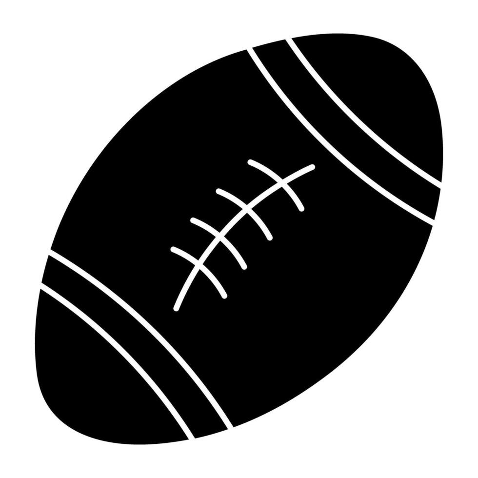 Premium design icon of rugby vector