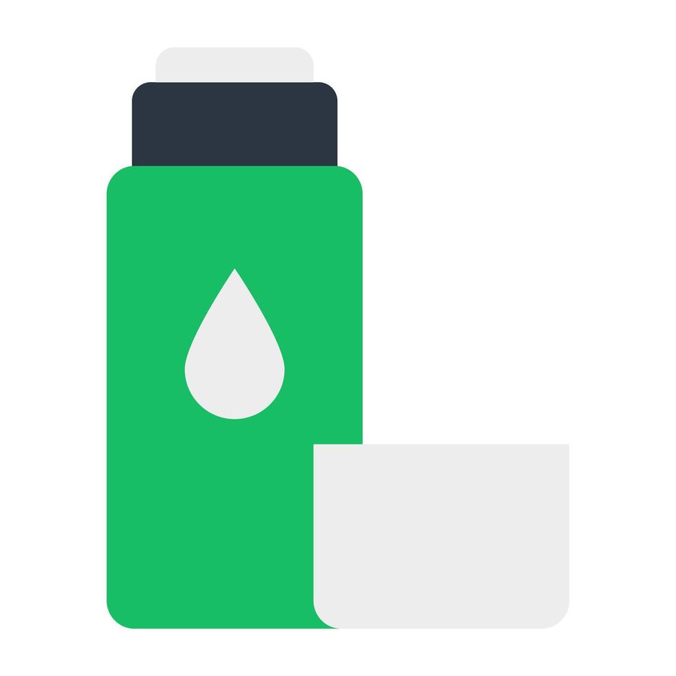un único diseño icono de agua botella vector
