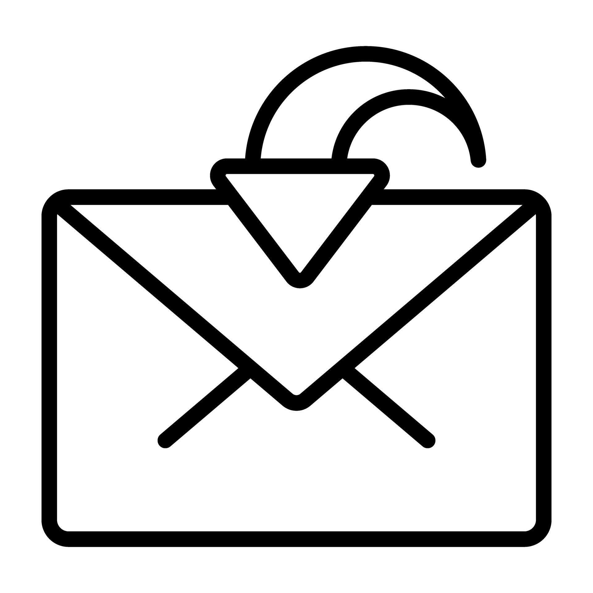 Received mail icon in linear design 41019443 Vector Art at Vecteezy