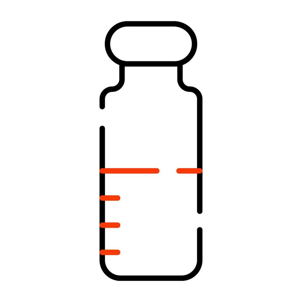 Linear design icon of syrup jar vector