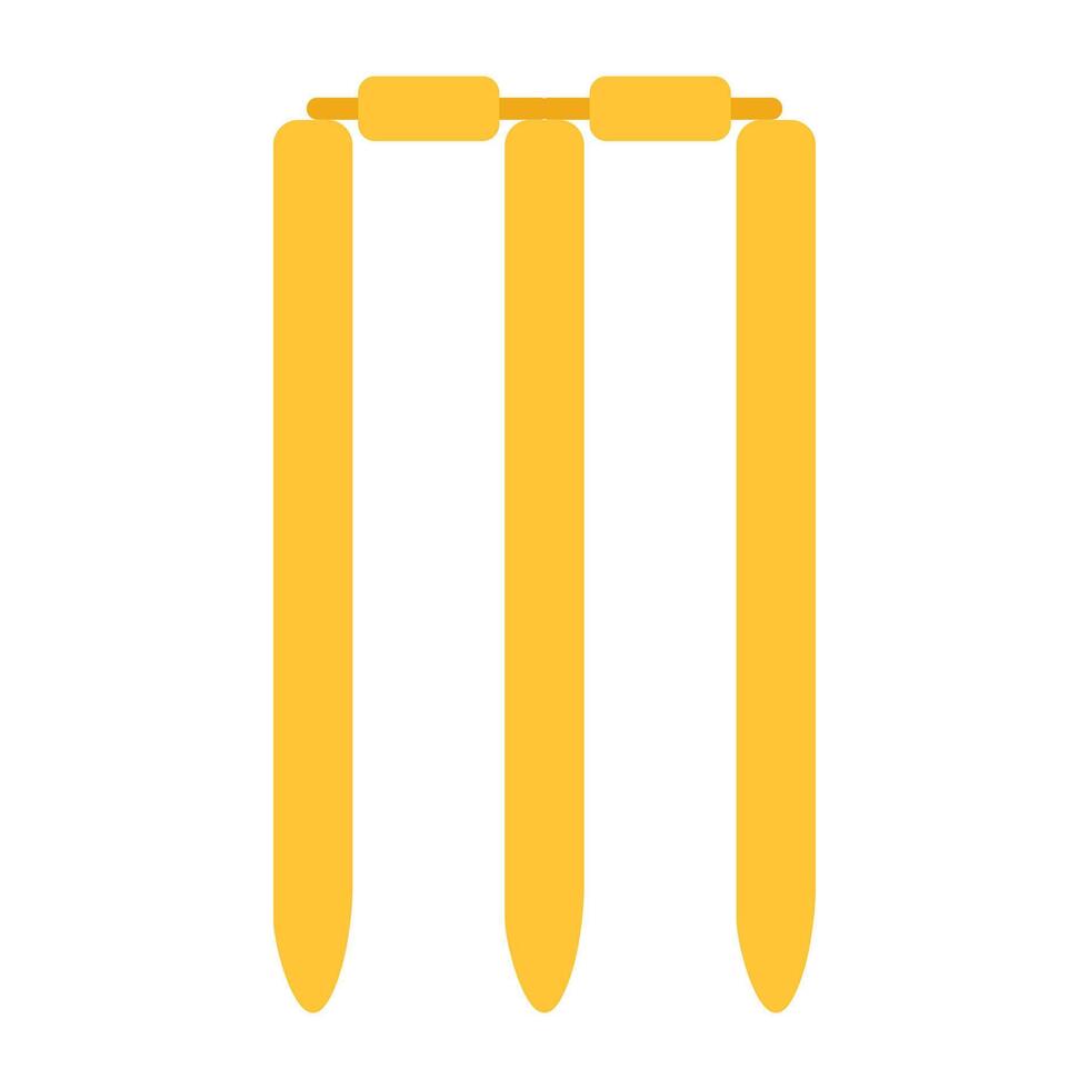 An amazing design icon of cricket wicket vector