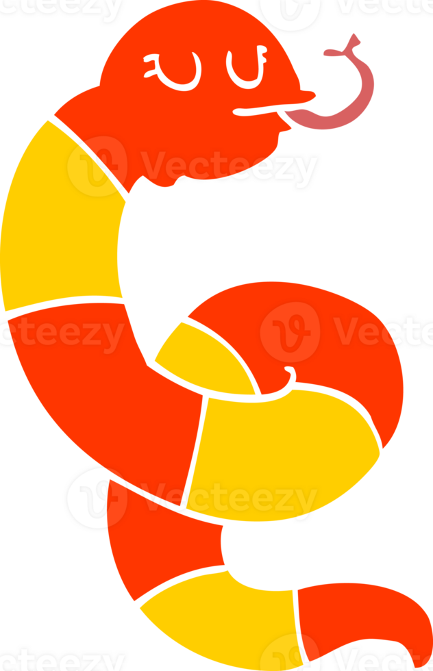 cartoon doodle poisonous snake png
