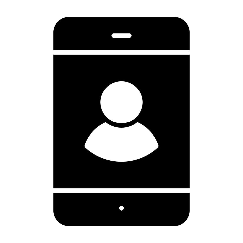 A perfect design icon of mobile video call vector