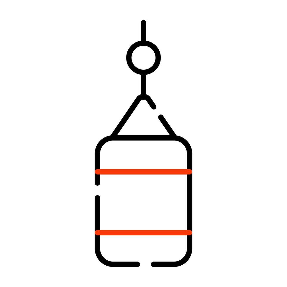 A modern design icon of punching bag vector