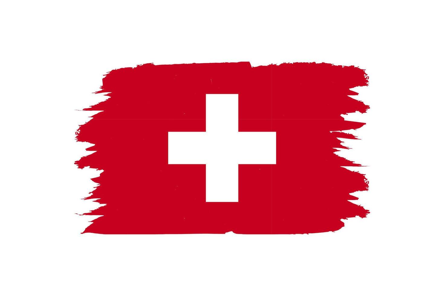 Flag of Switzerland vector illustration