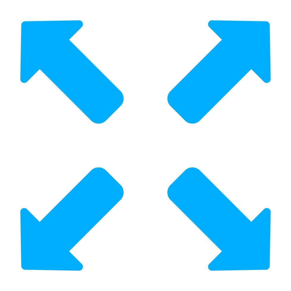 Expand full screen icon, editable vector