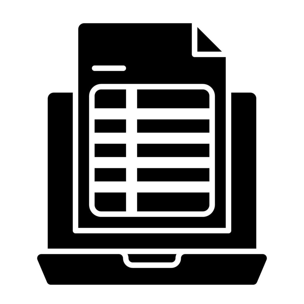 A perfect design icon of online list vector