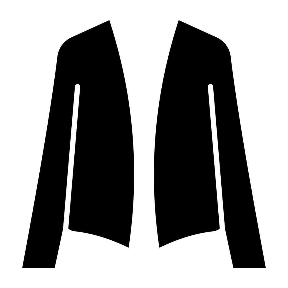 A flat design icon of shirt, fashionable attire vector
