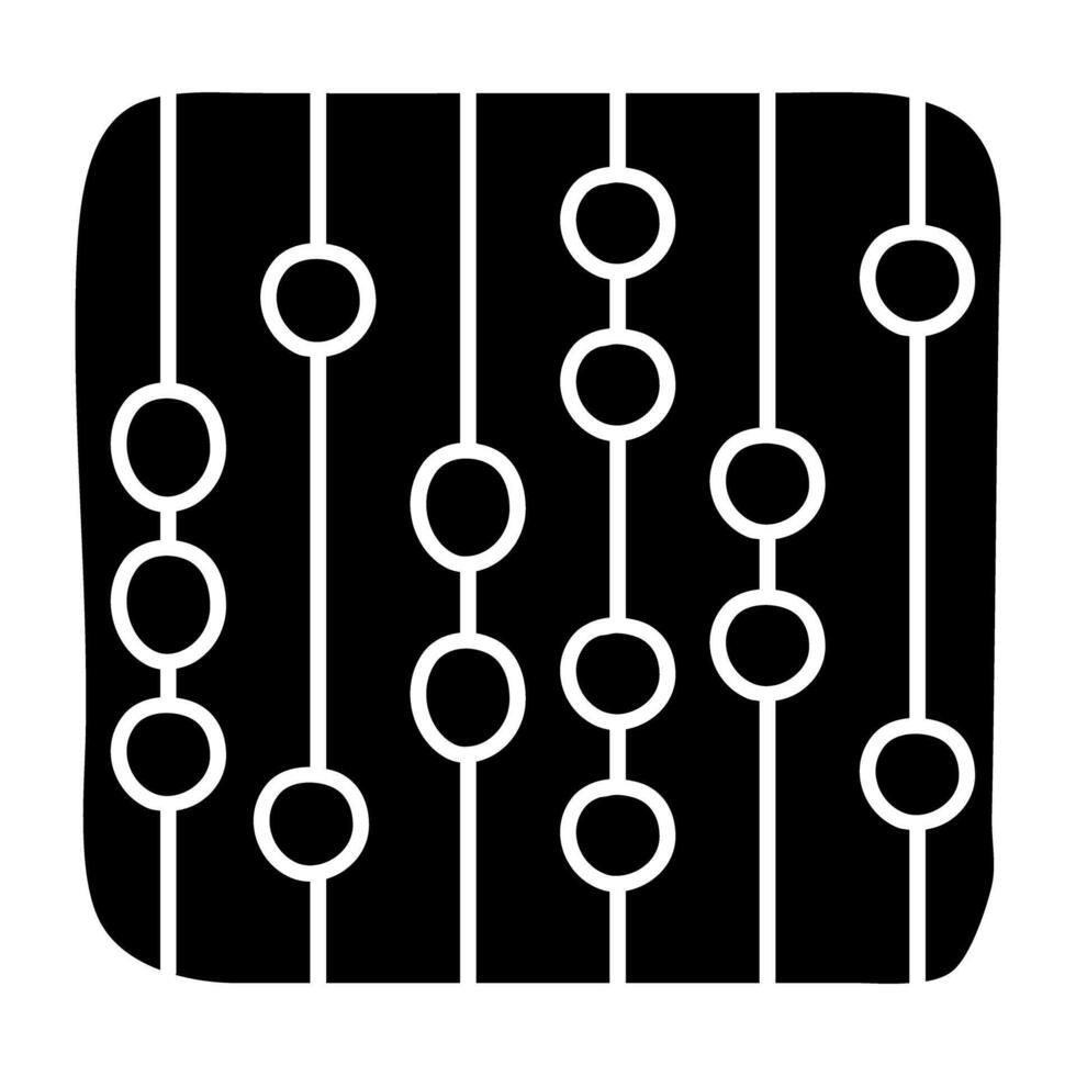 A beautiful design icon of abacus vector