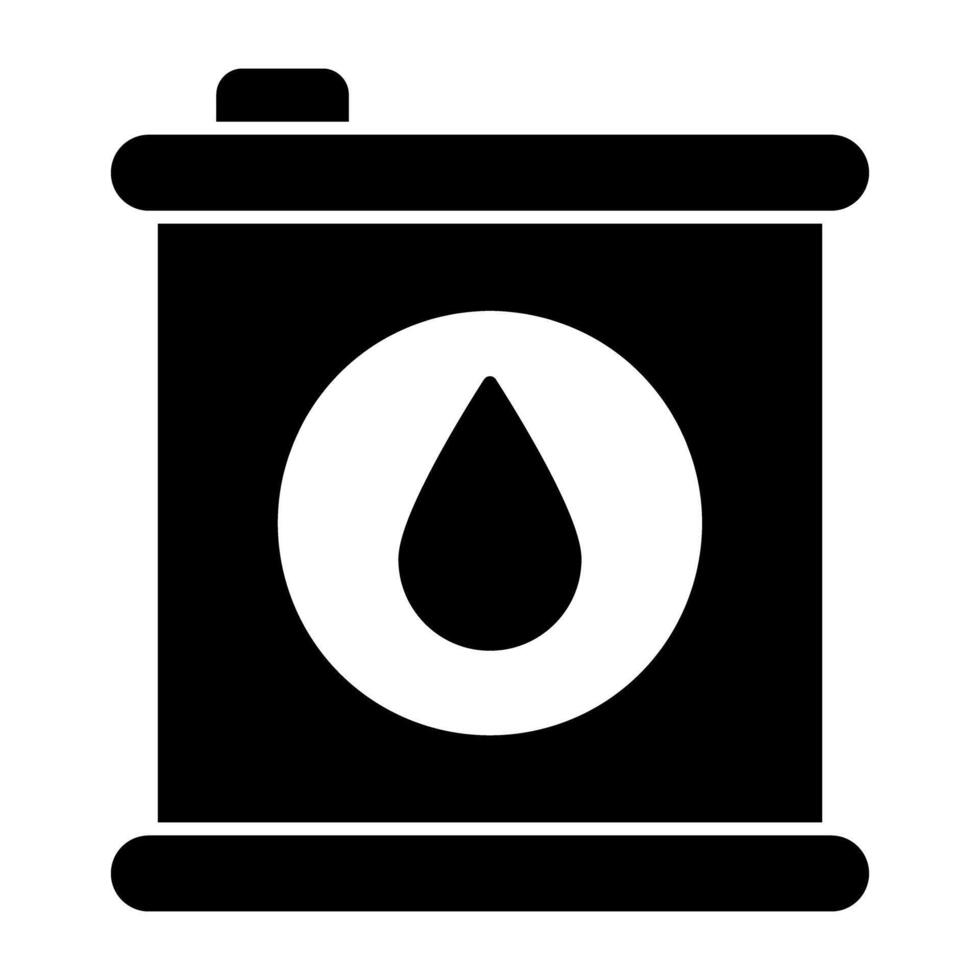 un Perfecto diseño icono de petróleo lata vector