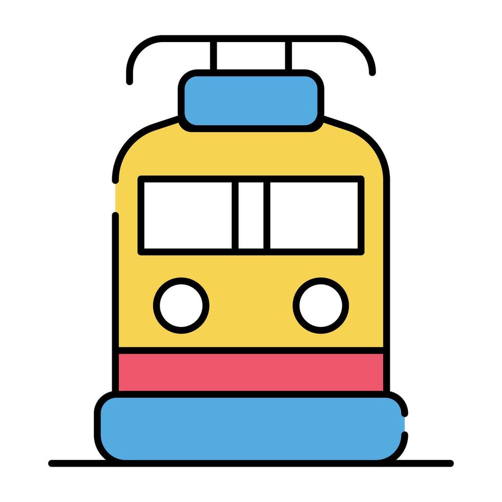 un único diseño icono de tren vector