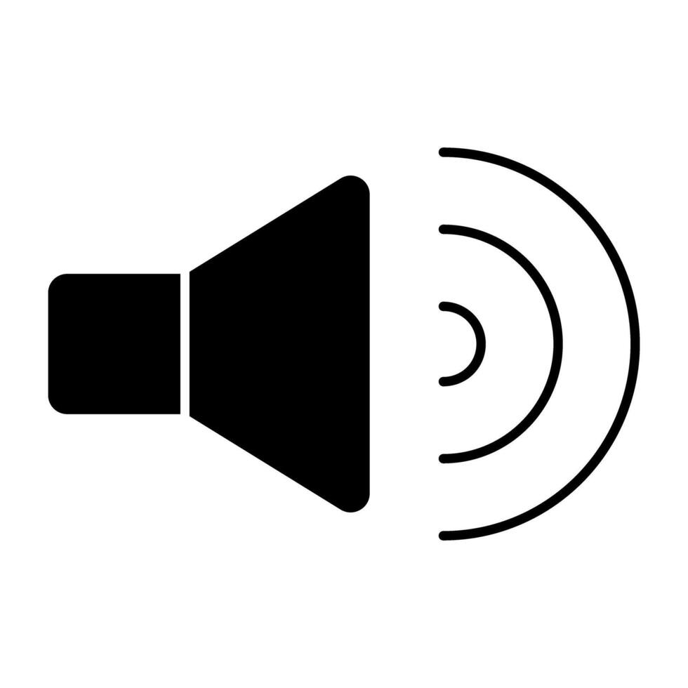 un icono diseño de alto volumen altavoz vector