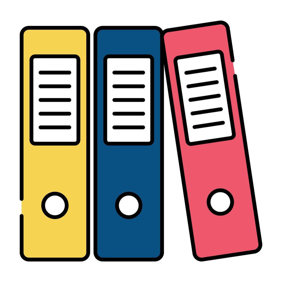 A premium download icon of binders vector