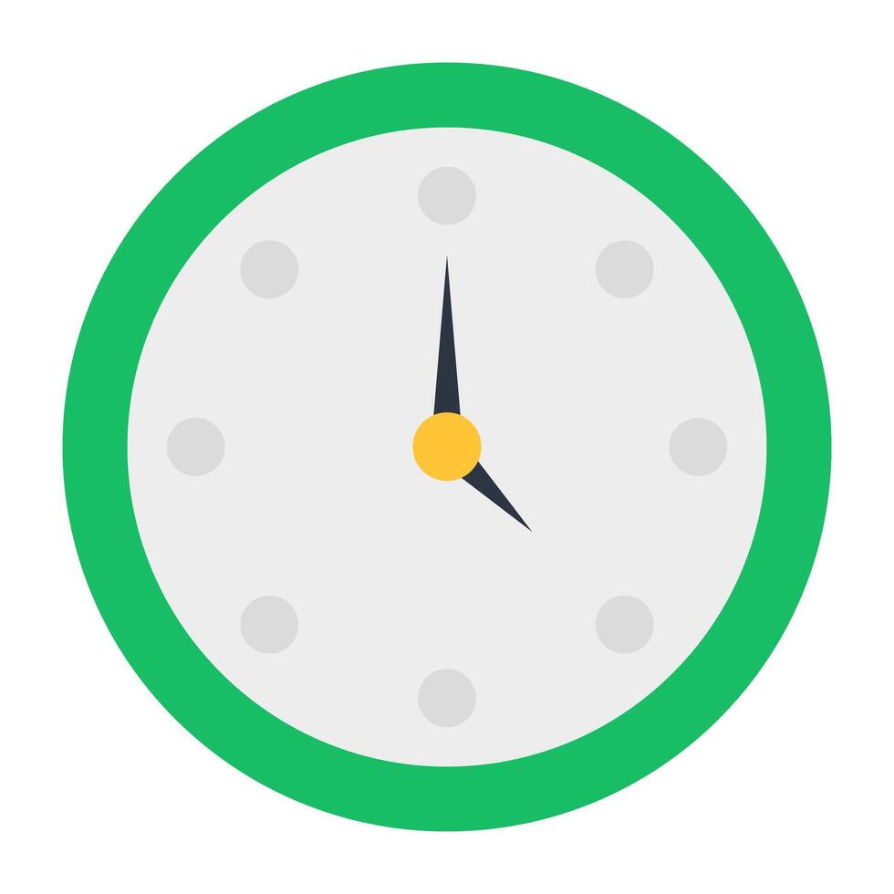 An editable design icon of clock vector