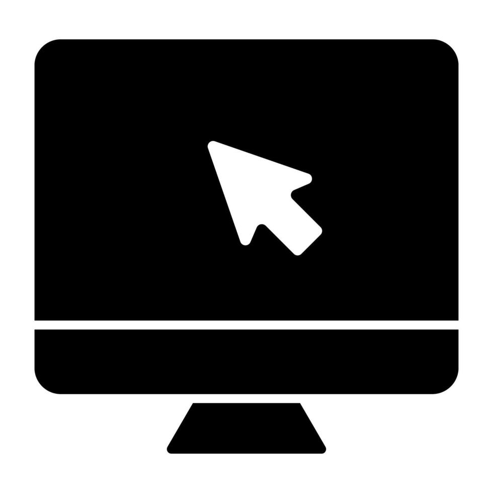 computadora cursor icono, editable vector