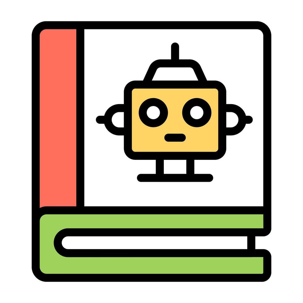 Trendy design icon of robotic education vector