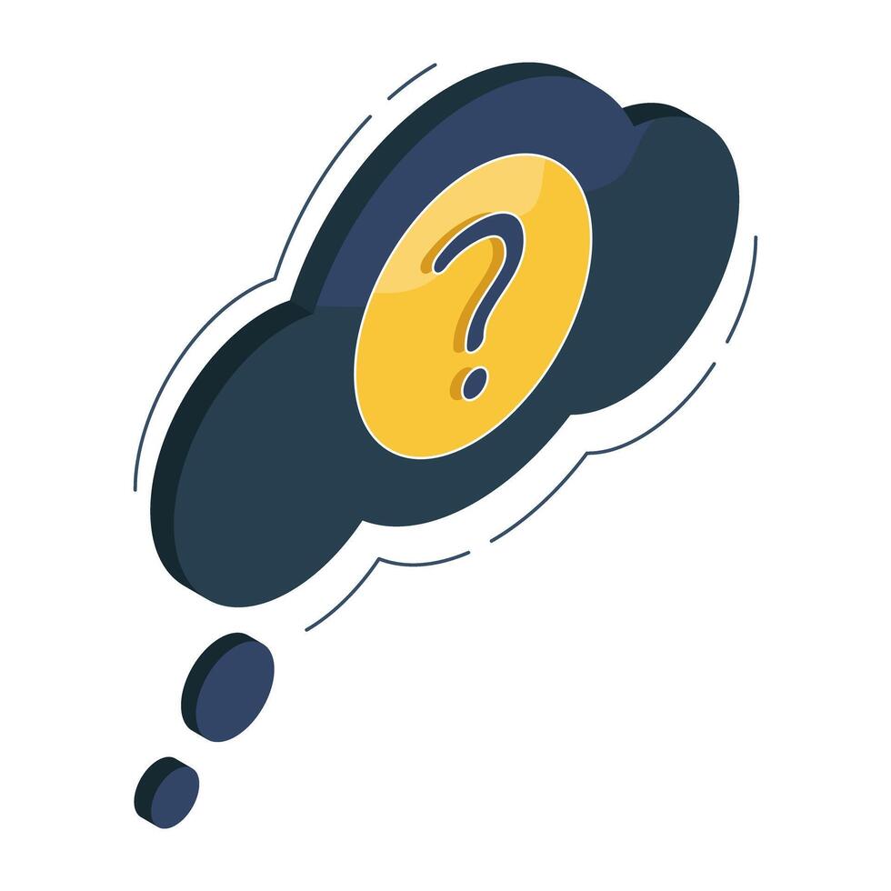 An icon design of cloud problem vector