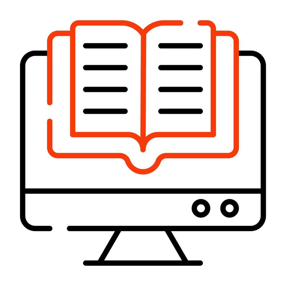 Modern style vector of ebook icon