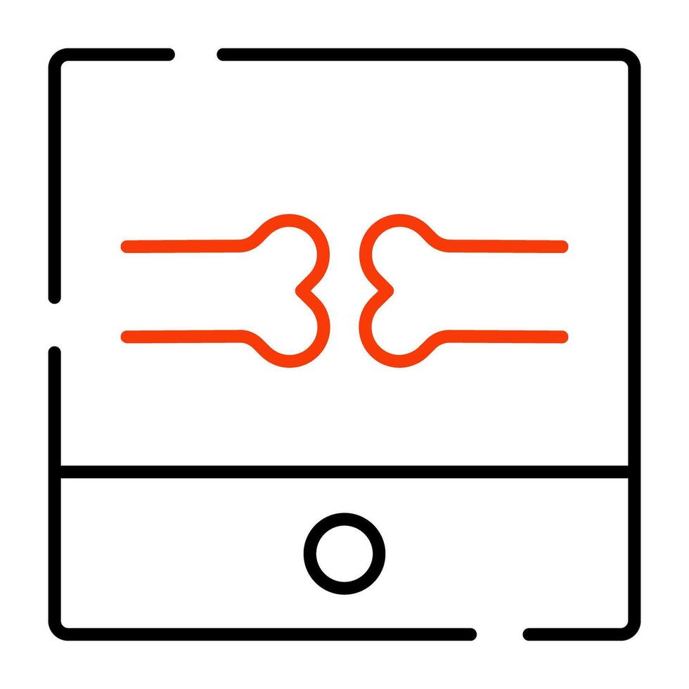 Trendy design icon of x ray vector