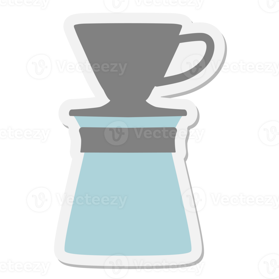 drip coffee maker sticker png
