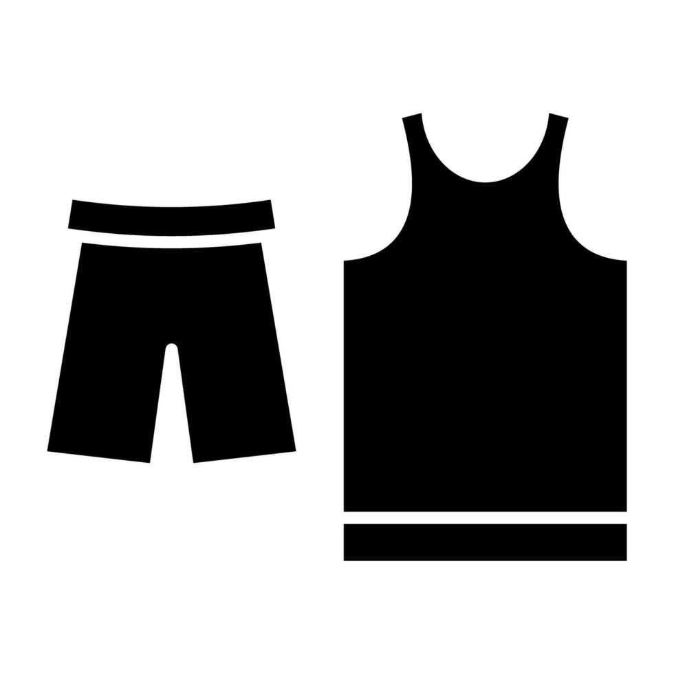 Shorts with vest, concept of men's attire vector