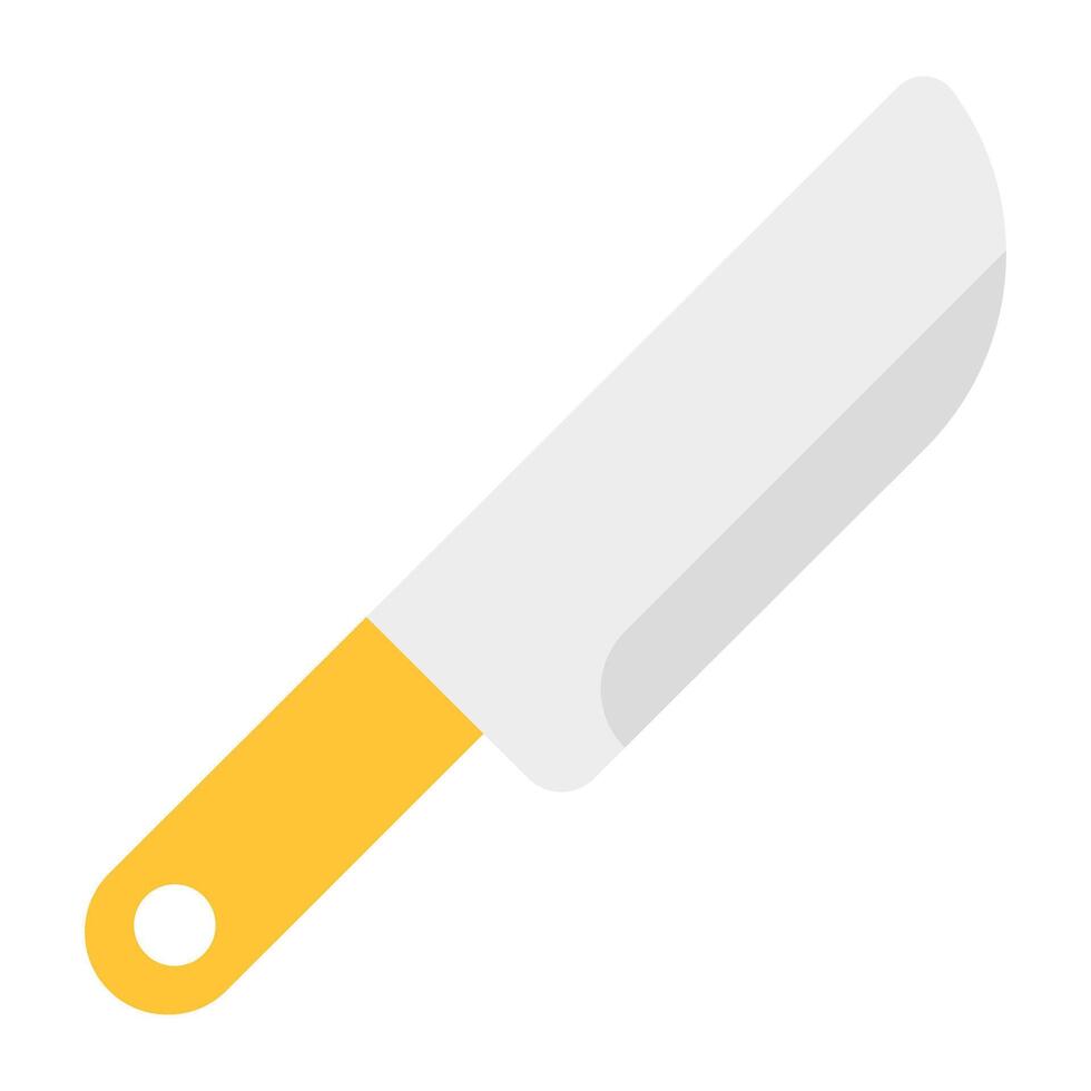 un cocina accesorio icono, plano diseño de cuchillo vector