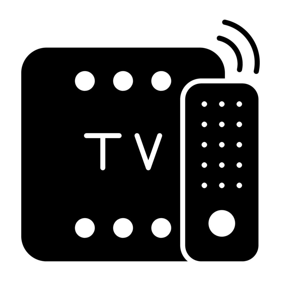 inteligente televisión icono, editable vector