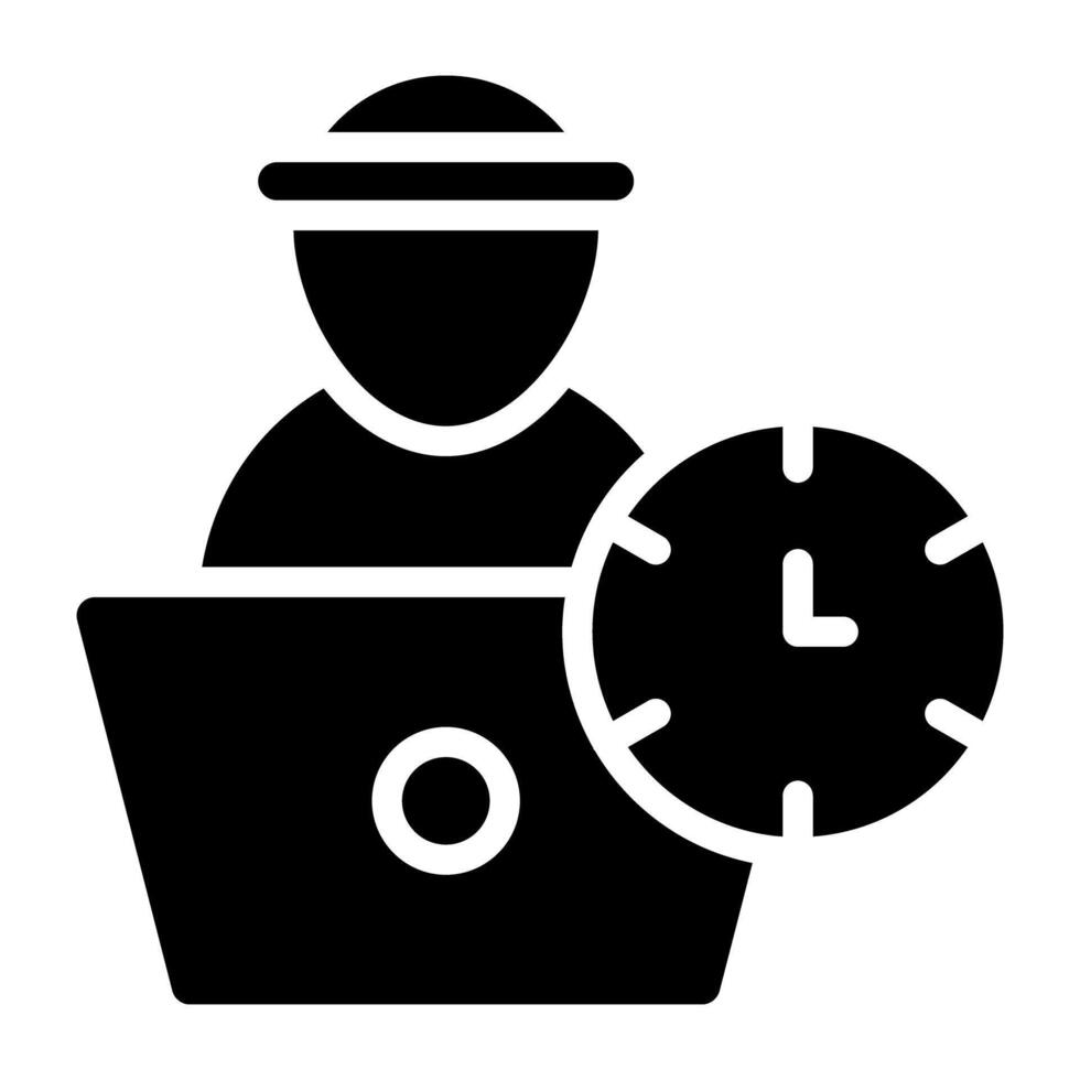 Premium download icon of work time vector