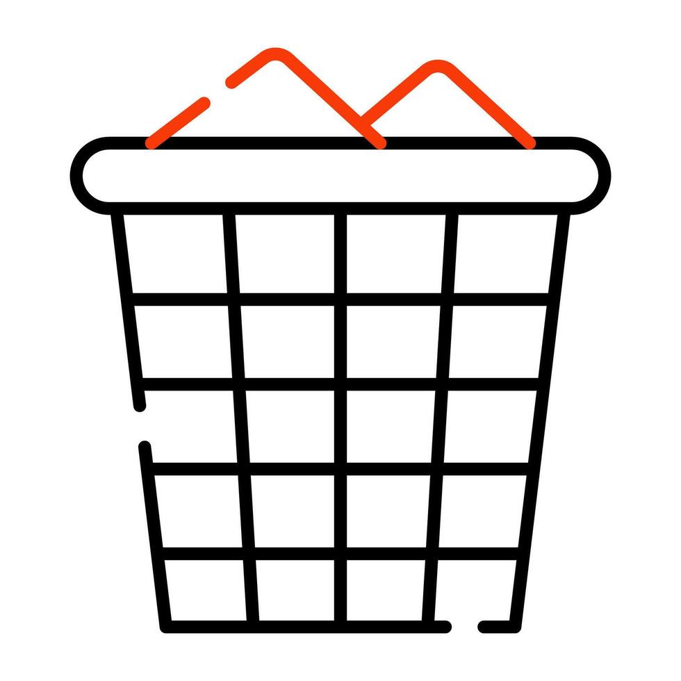 Waste bin icon, editable vector