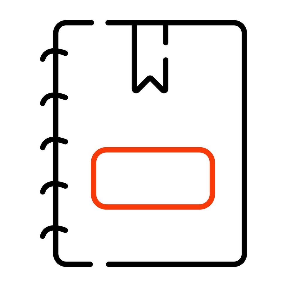 A perfect design icon of diary vector